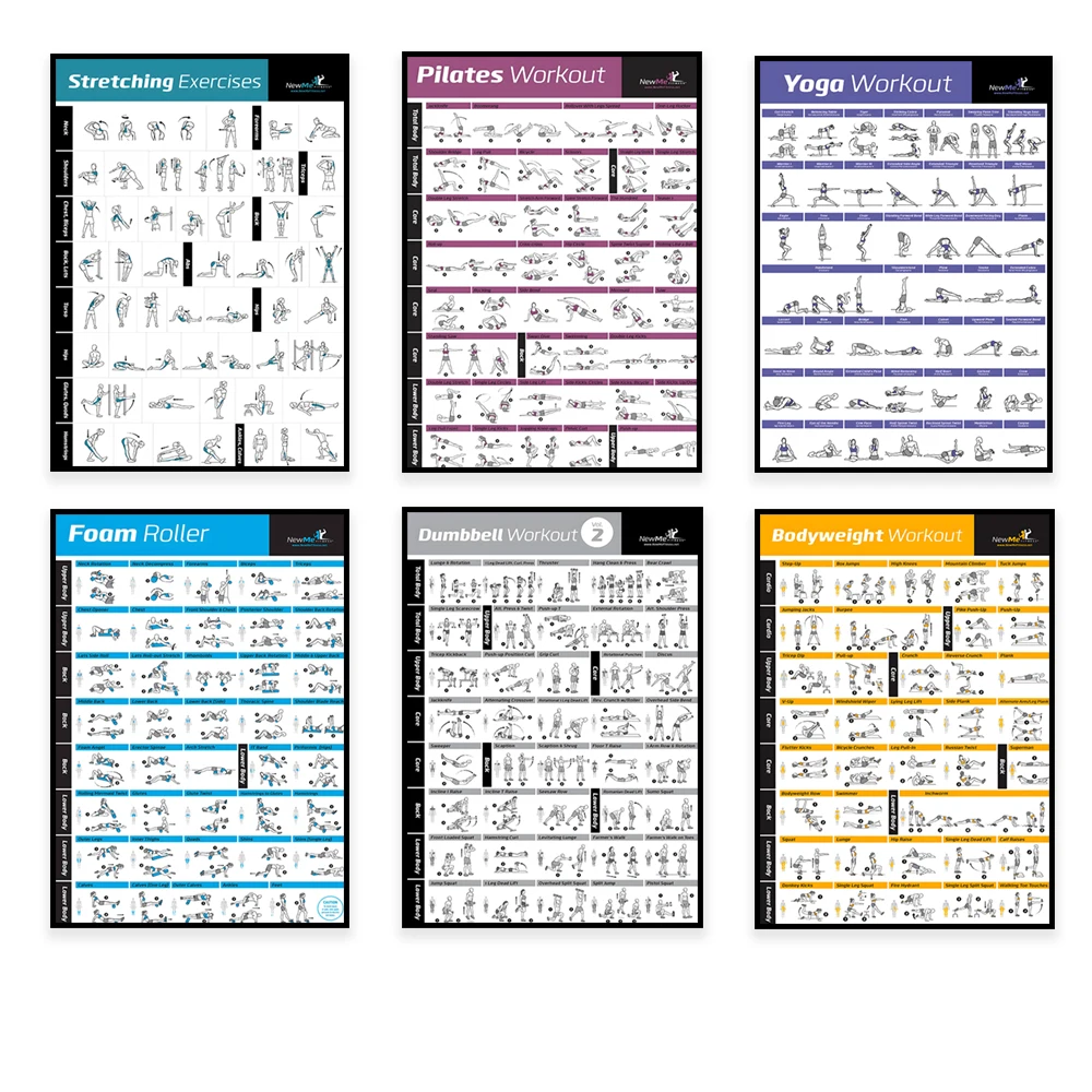 Sports Equipment Poster - Tabla de ejercicios corporales, entrenamiento en