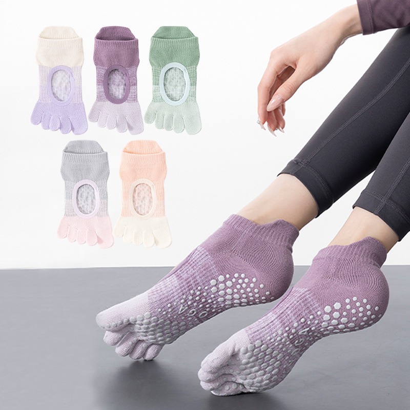 Jump Rope - Calcetines de yoga para mujer con
