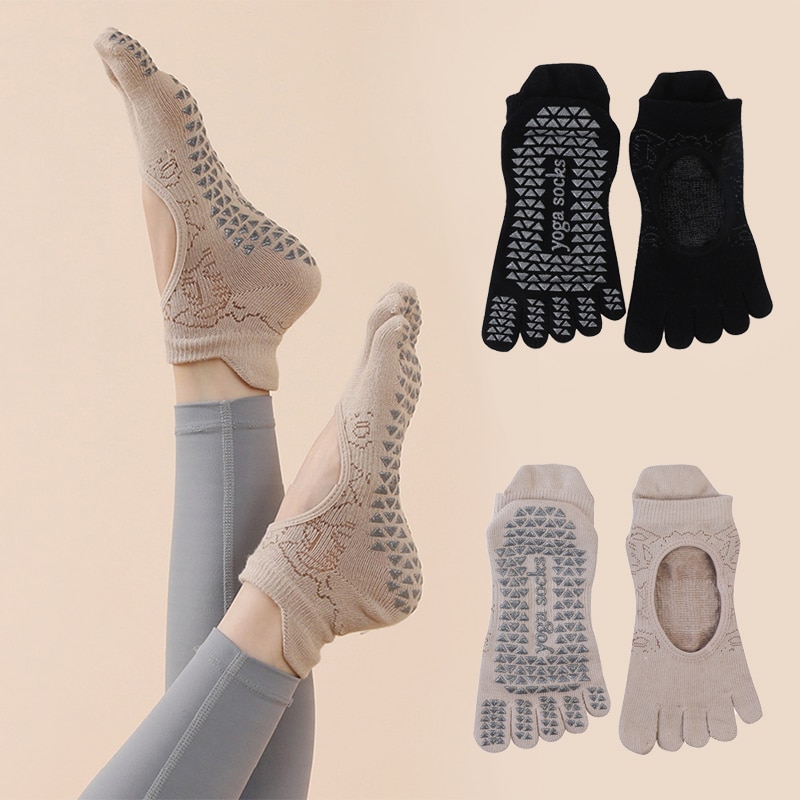 Yoga Mat - Calcetines antideslizantes con cinco dedos para