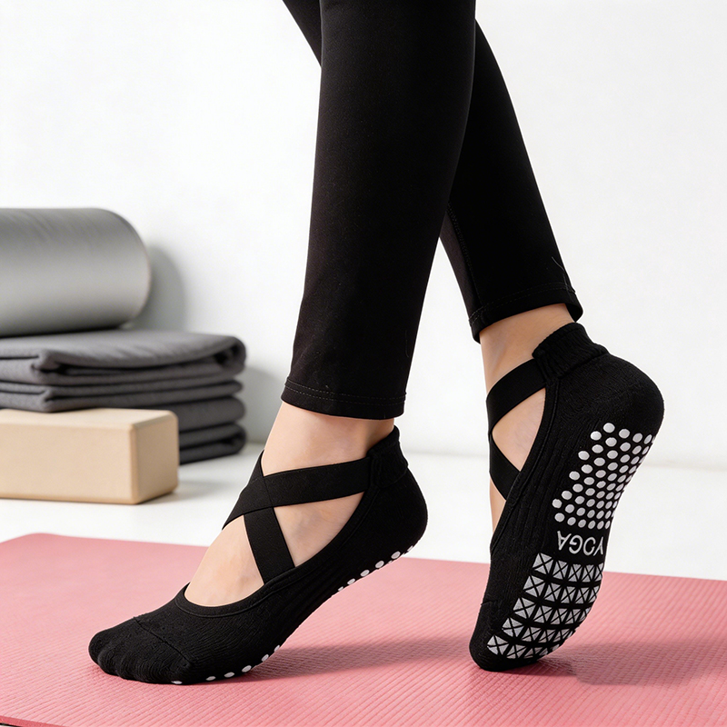 Yoga Mat - Calcetines de yoga antideslizantes para mujer,