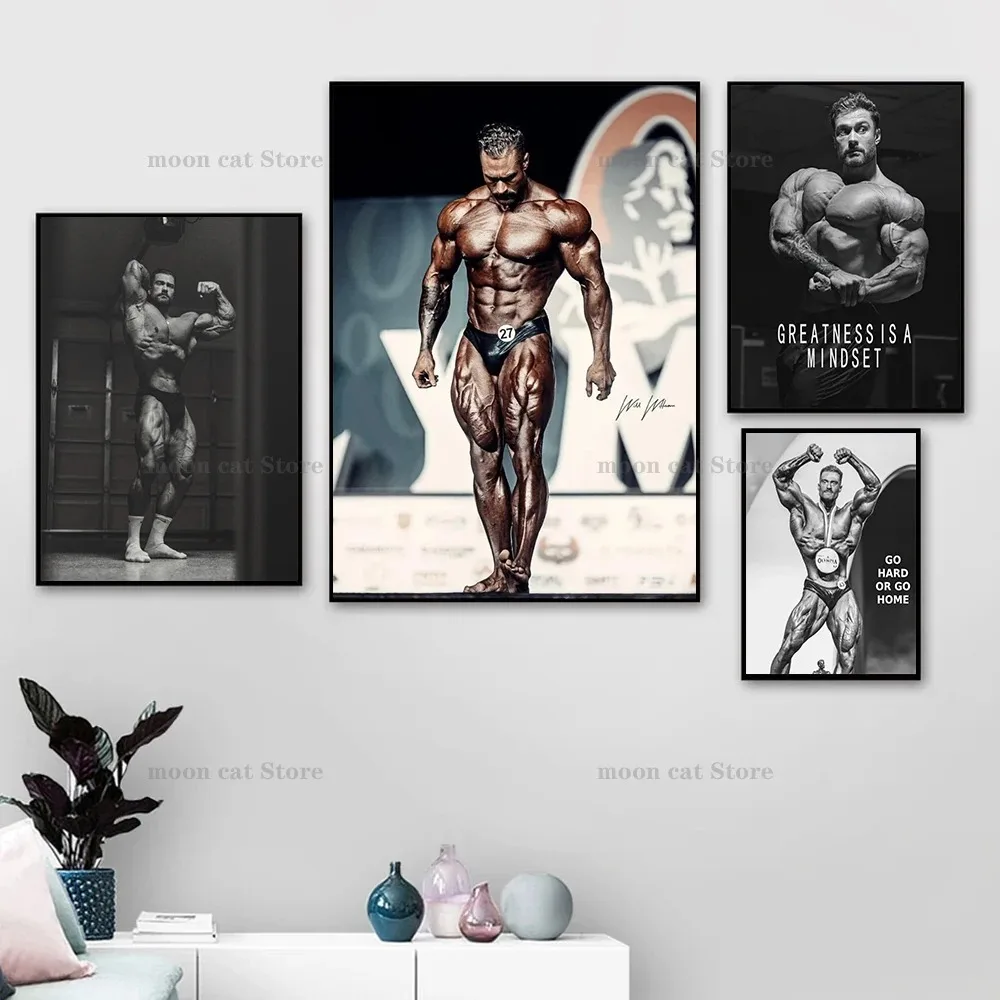 Sports Equipment Poster - Pintura en lienzo de Chris Bumstead,