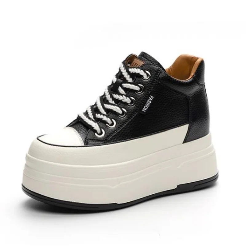 Skateboard - Zapatos vulcanizados de piel auténtica de
