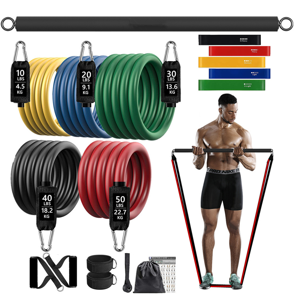 Dumbbell Set - Banda elástica de resistencia para glúteos,