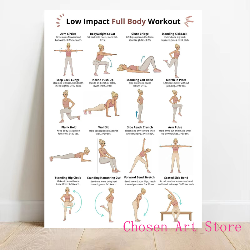 Póster con horario de ejercici - Sports Equipment Poster reseña y precio