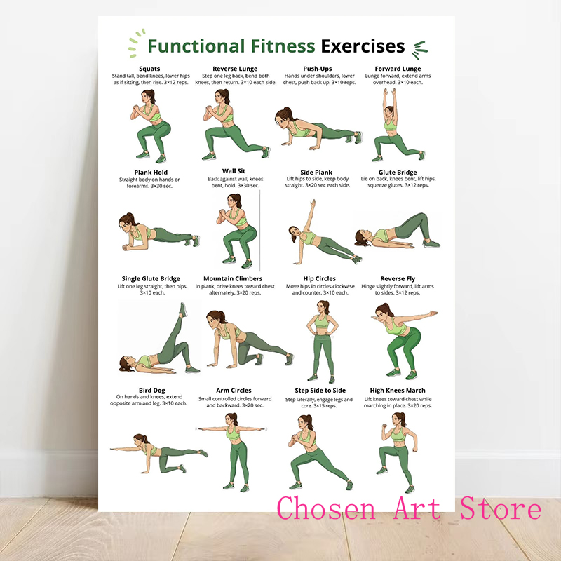 Póster con horario de ejercici - Sports Equipment Poster reseña y precio