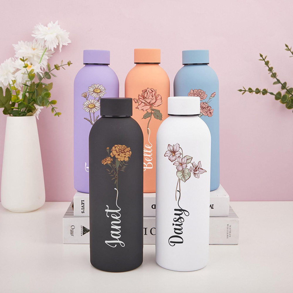 Botella de Agua Floral Persona - Sports Water Bottle Insulated reseña y precio