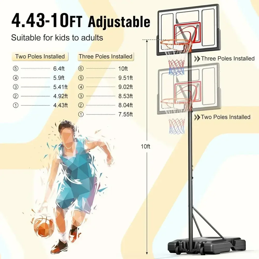Aro de Baloncesto Portátil par - Basketball Hoop reseña y precio