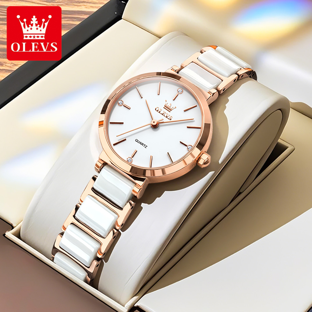 OLEVS Reloj de mujer 5877 Relo - Resistance Band reseña y precio