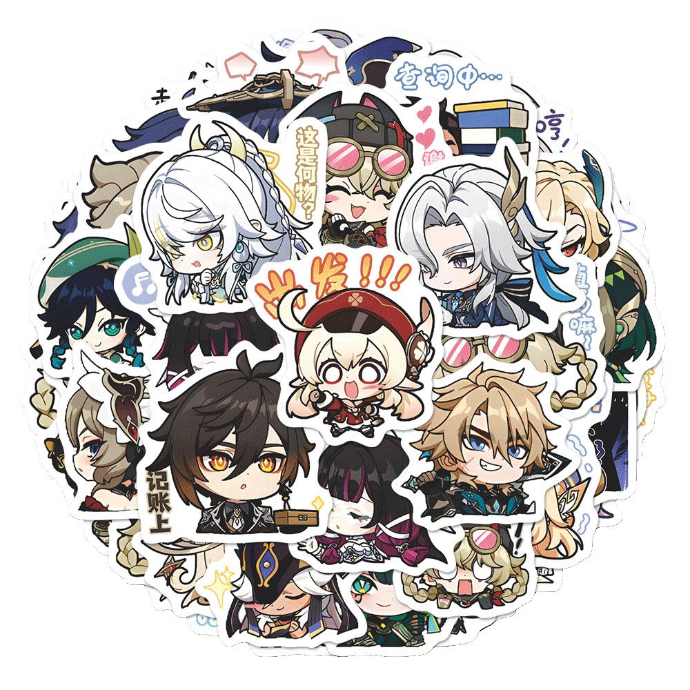 64 pegatinas de anime de Gensh - Skateboard reseña y precio